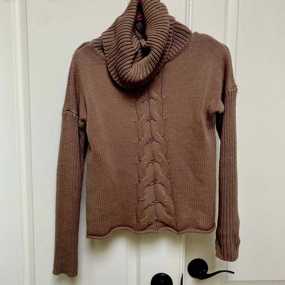 Crop turtleneck sweater